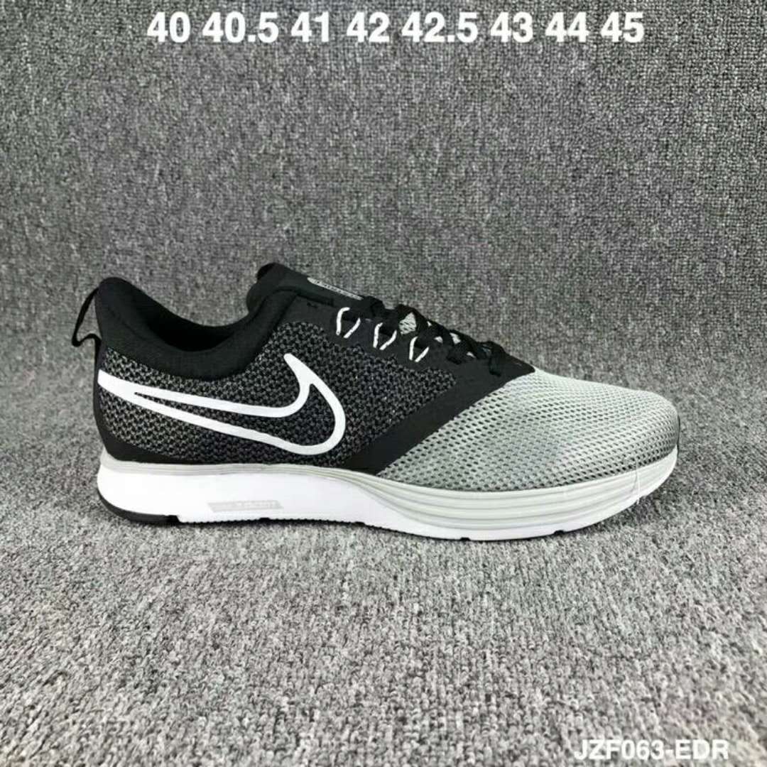 Nike Zoom Strike Black Grey Running Shoes - Click Image to Close